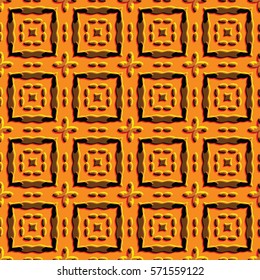 Bas-relief, optical illusion. Colorful endless texture with shadow. Architectural background. Geometric vector pattern for website, corporate style, party invitation, wallpaper, interior design