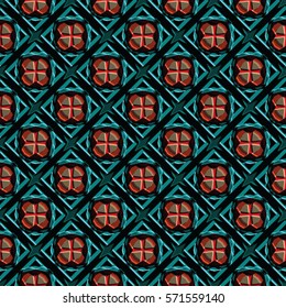 Bas-relief, optical illusion. Colorful endless texture with shadow. Architectural background. Geometric vector pattern for website, corporate style, party invitation, wallpaper, interior design