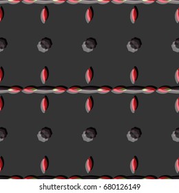 Bas-relief optical illusion. Colorful seamless texture with shadow. Geometric vector pattern for website, corporate style, party invitation, wallpaper, interior design