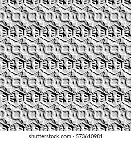 Bas-relief optical illusion. Endless texture with shadow. Geometric vector pattern for website, corporate style, party invitation, wallpaper, interior design