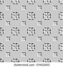 Bas-relief optical illusion. Endless texture with shadow. Geometric vector pattern for website, corporate style, party invitation, wallpaper, interior design