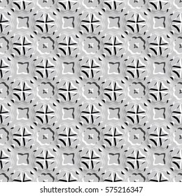 Bas-relief optical illusion. Endless texture with shadow. Geometric vector pattern for website, corporate style, party invitation, wallpaper, interior design