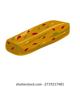 Basreng Golden Crispy Snack Vector