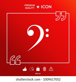 Bass clef icon