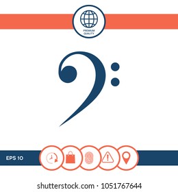 Bass clef icon