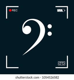 Bass clef icon