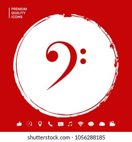 Bass clef icon