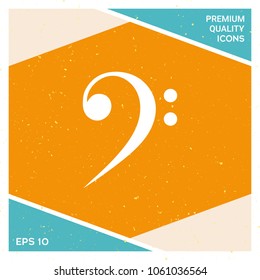 Bass clef icon