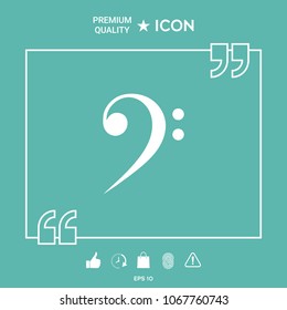 Bass clef icon