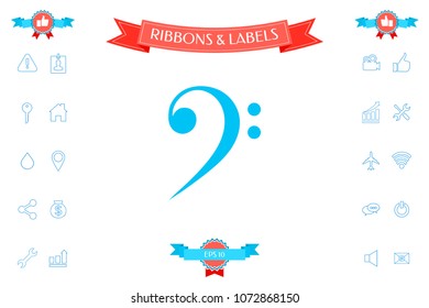 Bass clef icon