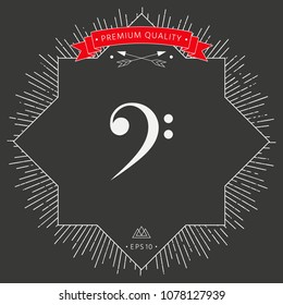 Bass clef icon