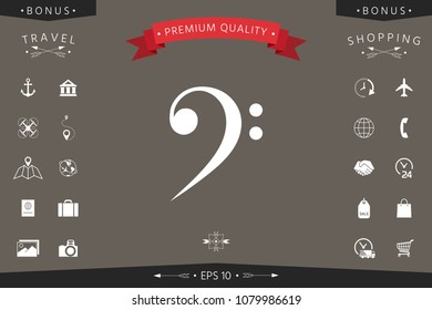 Bass clef icon