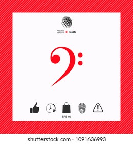 Bass clef icon