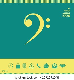 Bass clef icon