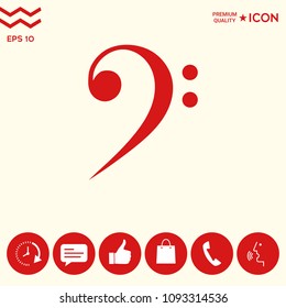 Bass clef icon