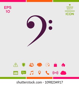 Bass clef icon