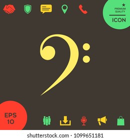 Bass clef icon
