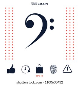 Bass clef icon