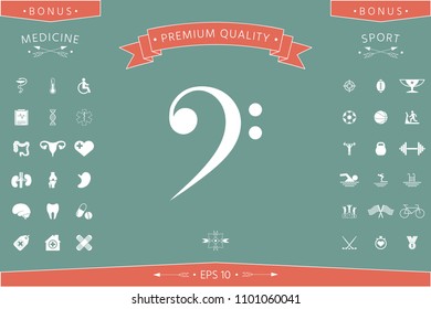 Bass clef icon