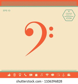 Bass clef icon