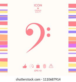 Bass clef icon