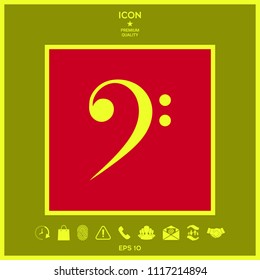 Bass clef icon