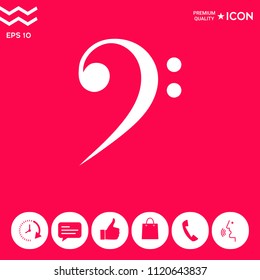 Bass clef icon
