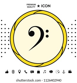 Bass clef icon