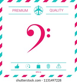 Bass clef icon