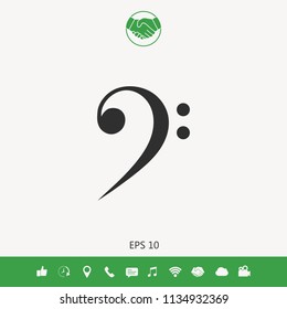 Bass clef icon