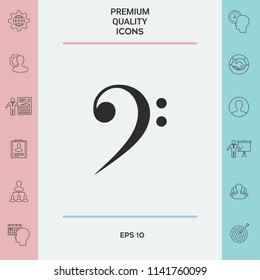 Bass clef icon