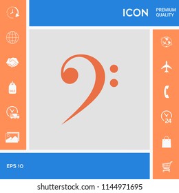 Bass clef icon