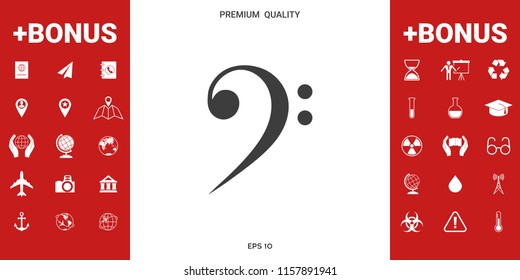 Bass clef icon