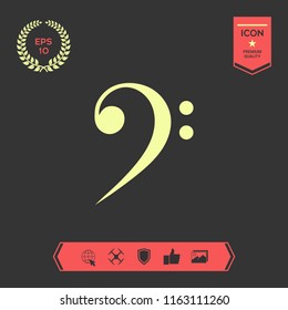 Bass clef icon