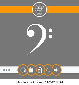 Bass clef icon