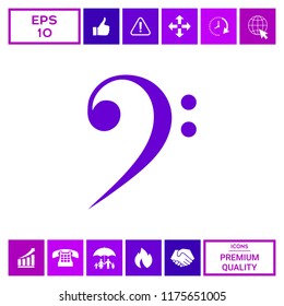 Bass clef icon