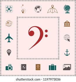 Bass clef icon