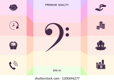 Bass clef icon