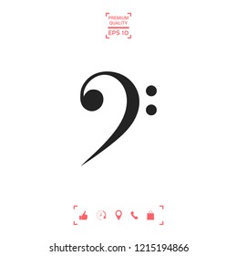 Bass clef icon