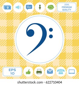 Bass clef icon