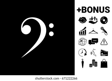 Bass clef icon