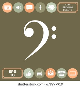 Bass clef icon