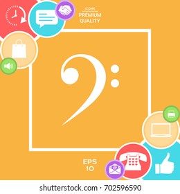 Bass clef icon