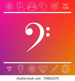Bass clef icon