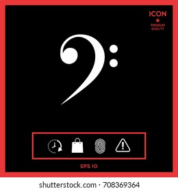 Bass clef icon