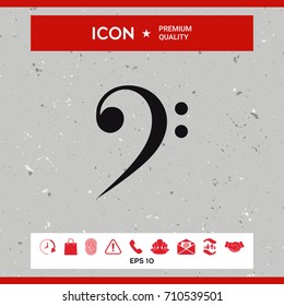 Bass clef icon