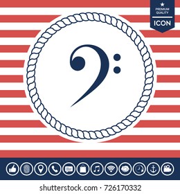 Bass clef icon