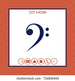 Bass clef icon