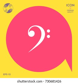 Bass clef icon