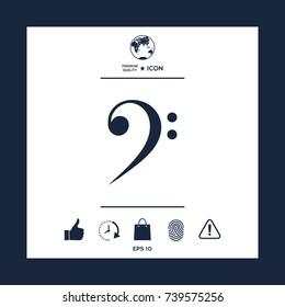 Bass clef icon